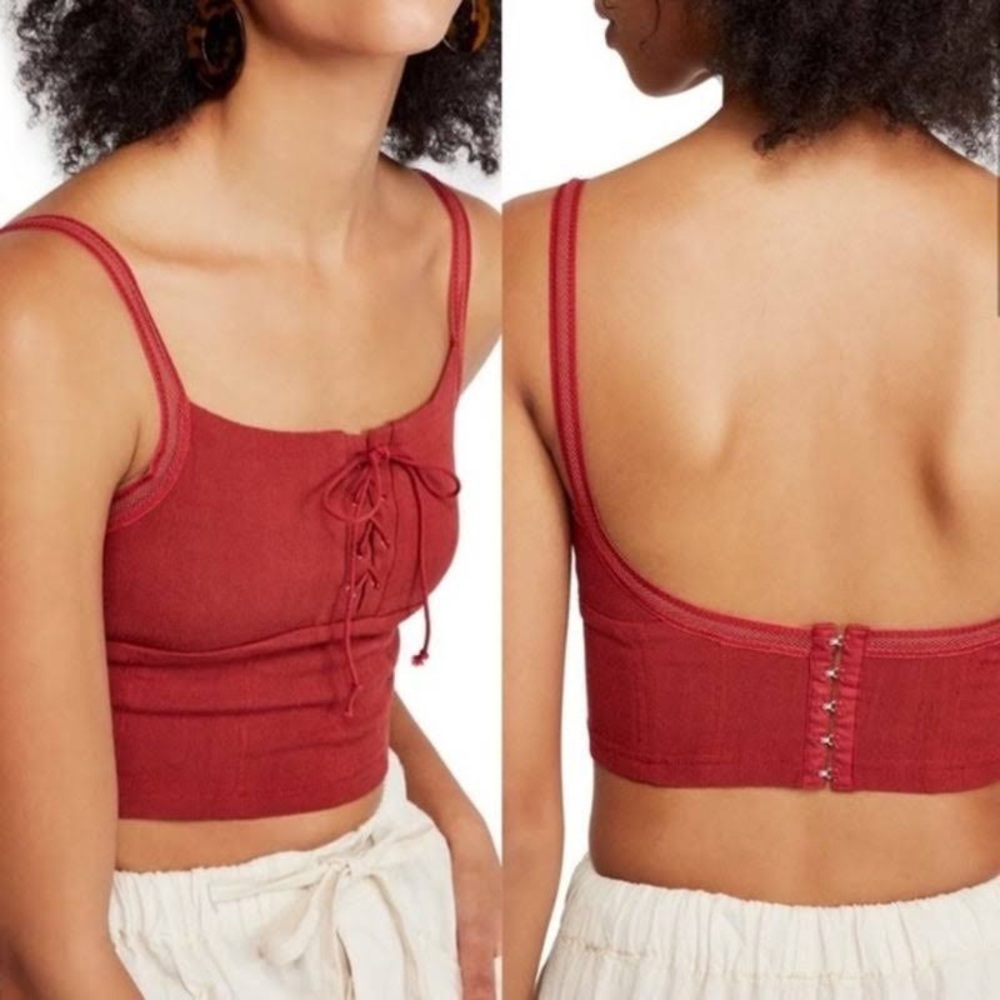 Intimately Free People "She's Fancy Brami" Top in Red